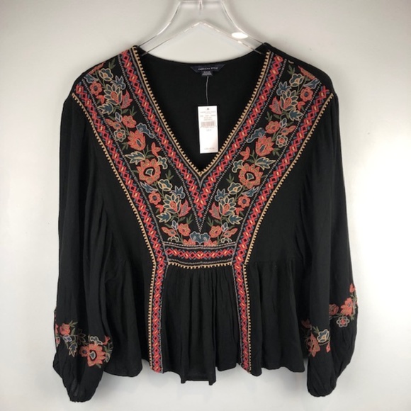 American Eagle Outfitters Tops - American Eagle Peasant Top Sz S
